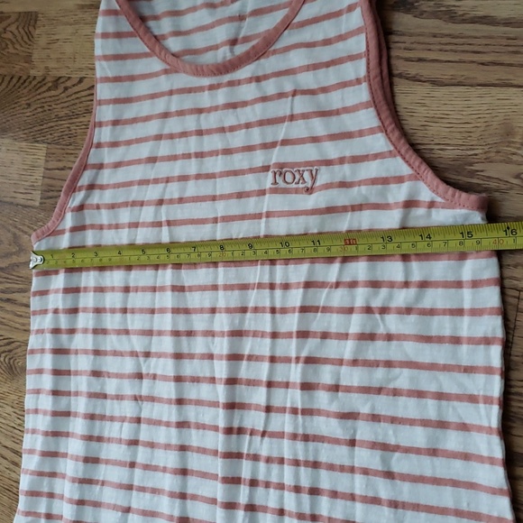 (XS) Roxy Striped Lightweight Casual Tunic Top Beachwear Bohemian Cottagecore - Picture 5 of 8
